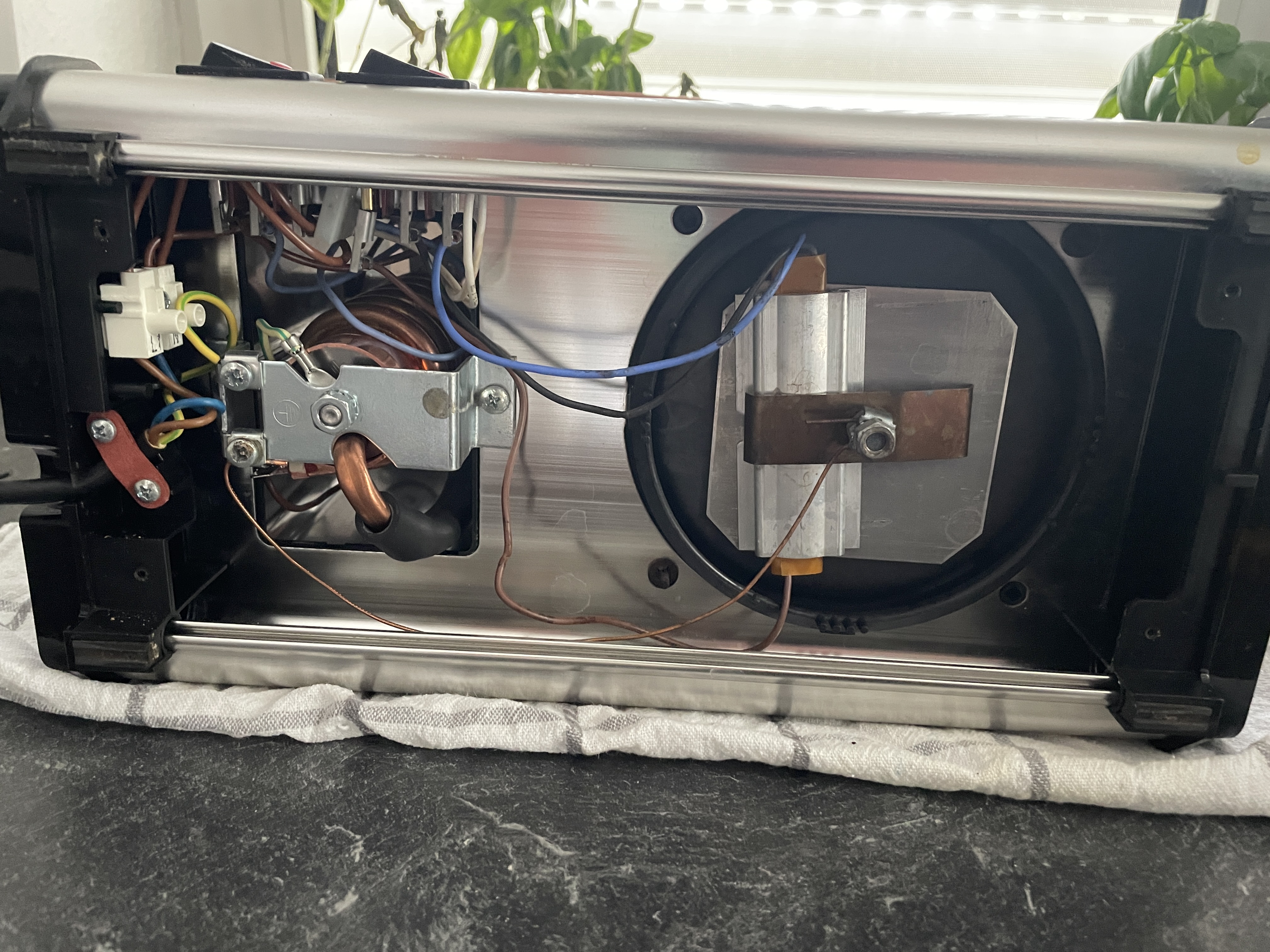 Inside of the machine